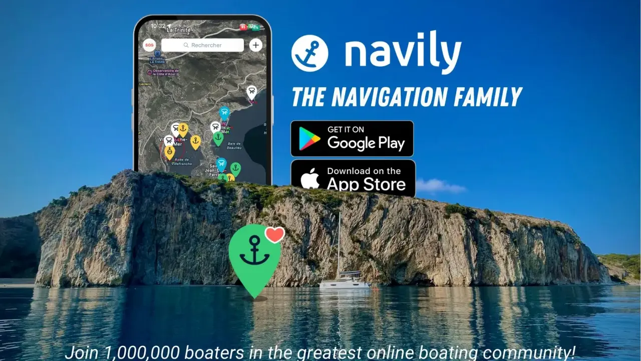 Navily, l'application de navigation bateau, vous guide sur les eaux. Explorez la côte, trouvez des mouillages et rejoignez une communauté de plaisanciers.