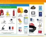 VHF fixe et portatif, radiobalise, et autres équipements de sécurité maritime, y compris un système MMSI pour la communication VHF.