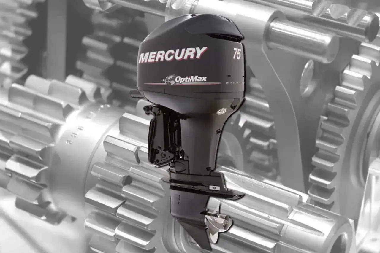 Moteur hors-bord Mercury 75cv OptiMax 2 temps, idéal pour votre bateau. Fiche technique détaillée disponible.